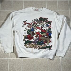 vintage 1994 freeze warner bros  bugs bunny christmas sweatshirt Size XL 90s
